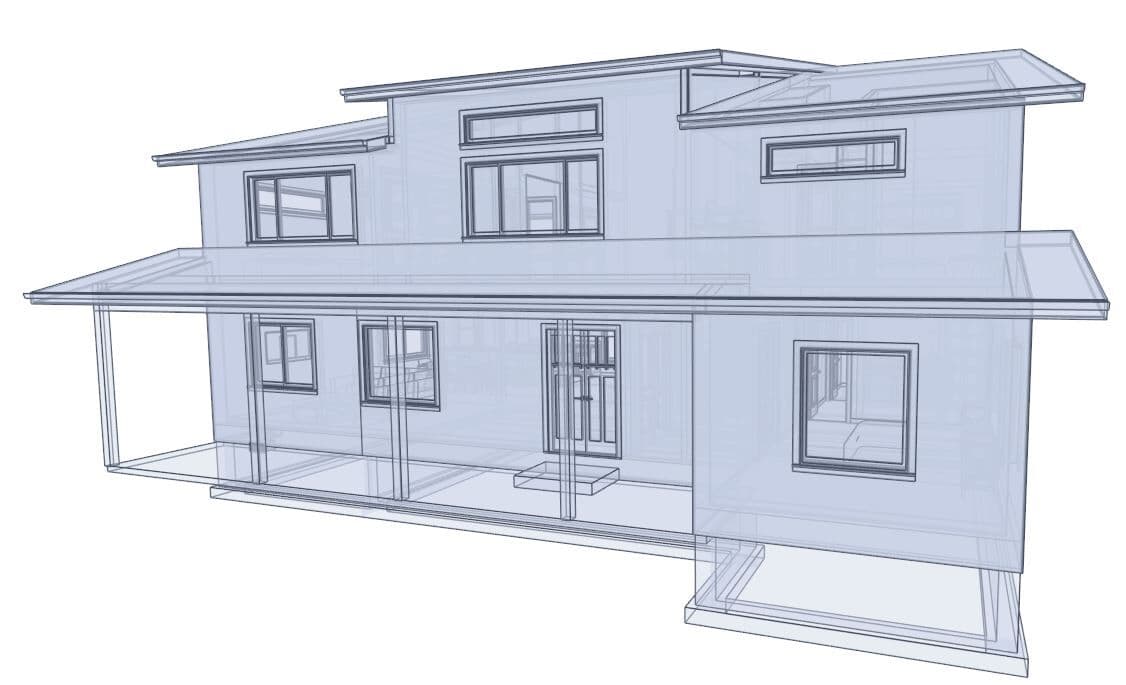 A.D.U. architectural drafting service - Residential project in Tacoma, WA